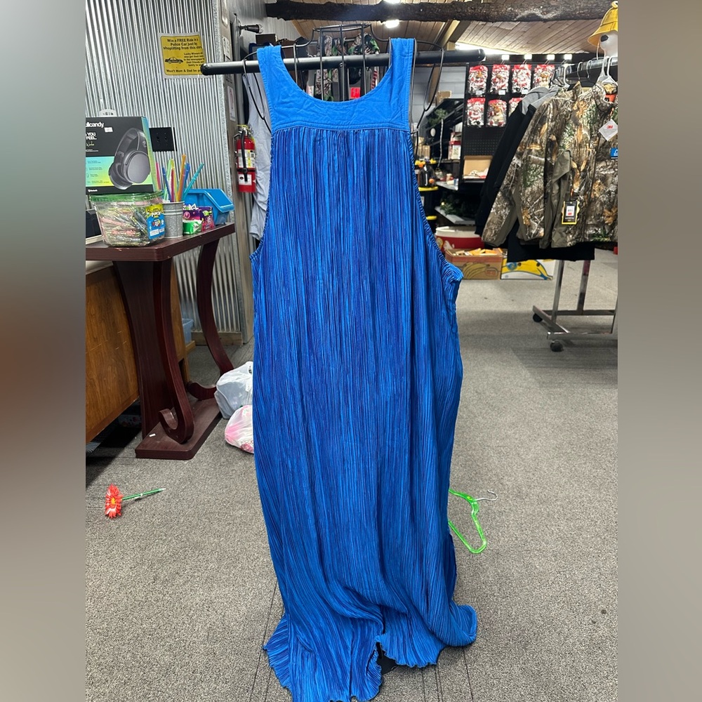 Anthropologie Blue Maxi Dress